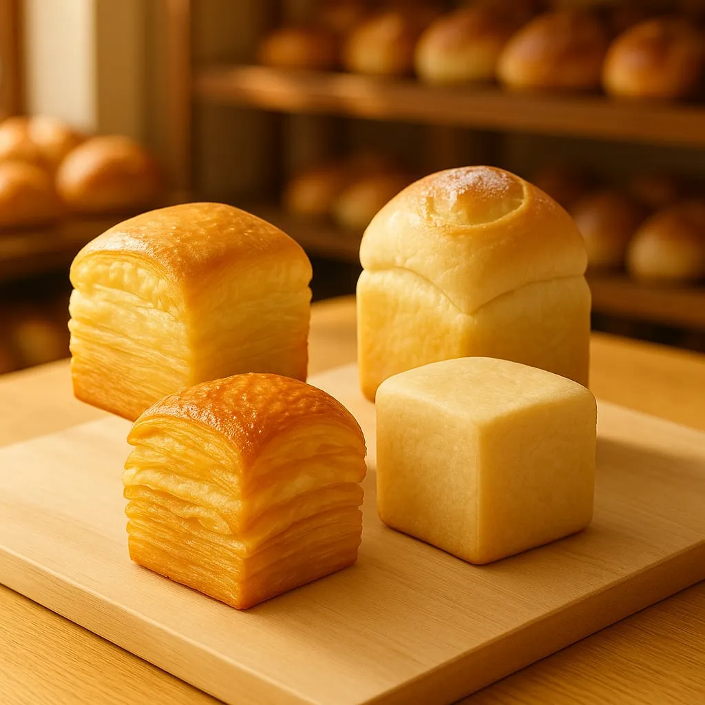 プレーン•キューブパンセット(4種6個)