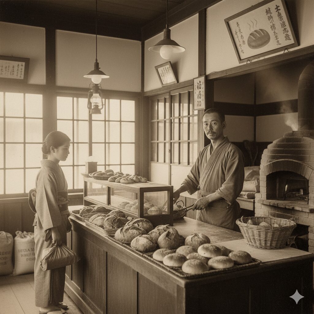 明治時代のパン屋のイメージ画像
