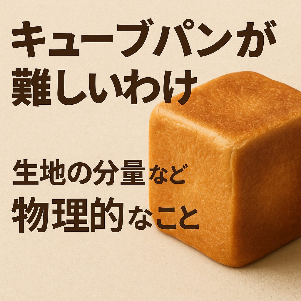 キューブパンの難しさ──完璧な“立方体”は偶然ではない