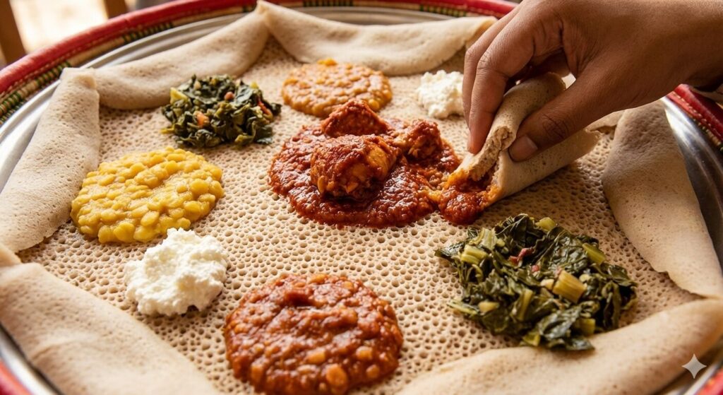 エチオピアのインジェラの画像