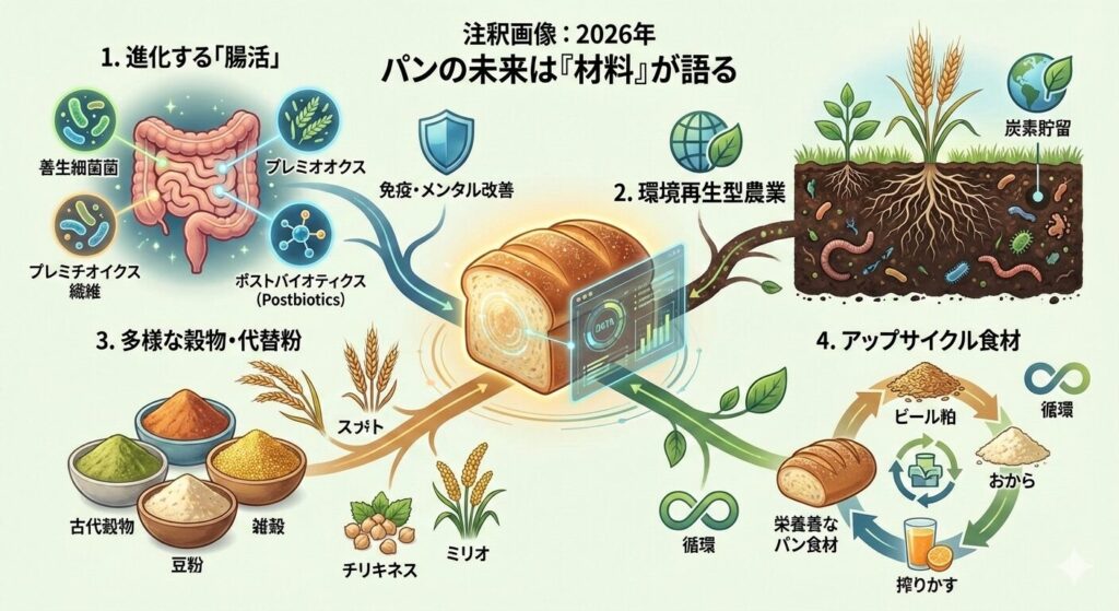 パンを「材料から選ぶ」という行為を説明する画像