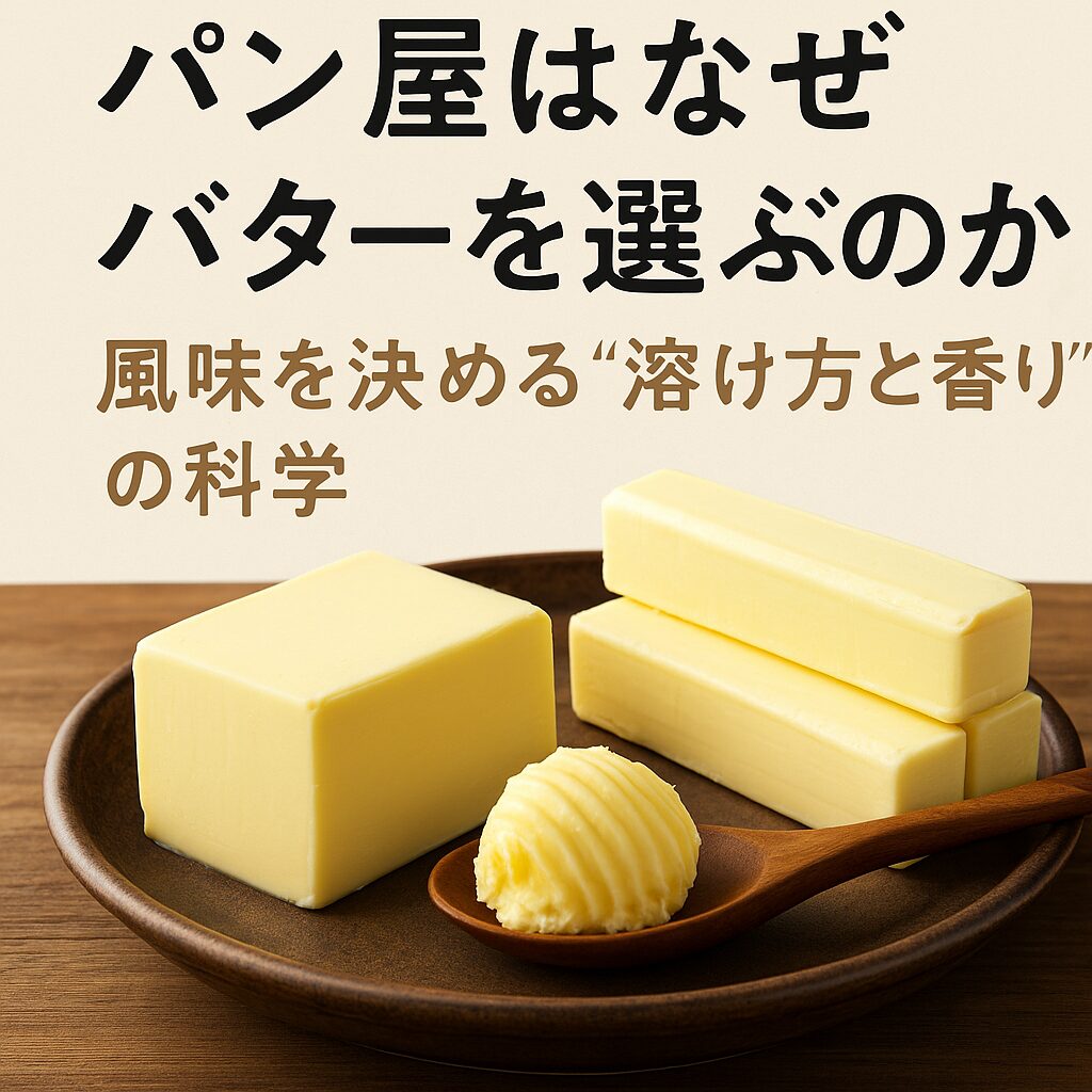 パン屋はなぜバターを選ぶのか｜風味を決める“溶け方と香り”の科学