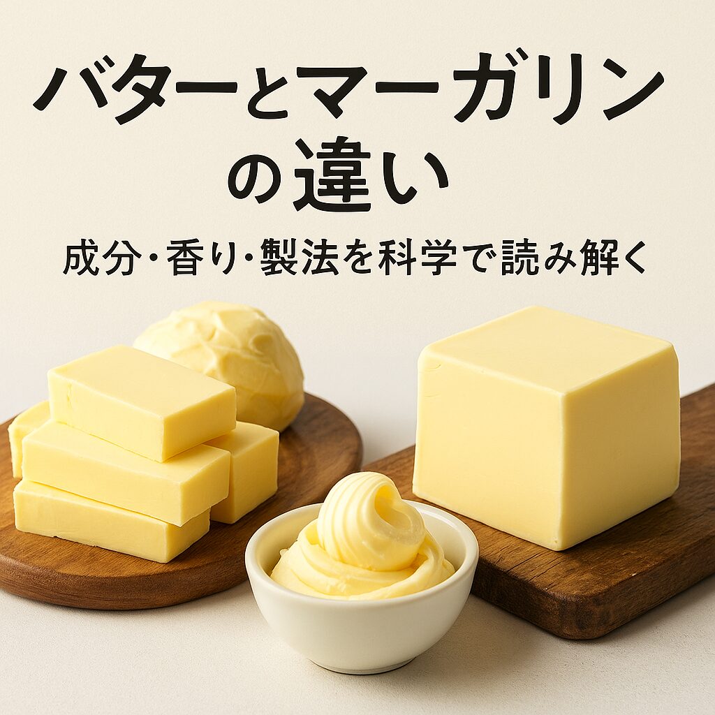 バターとマーガリンの違い｜成分・香り・製法を科学で読み解く