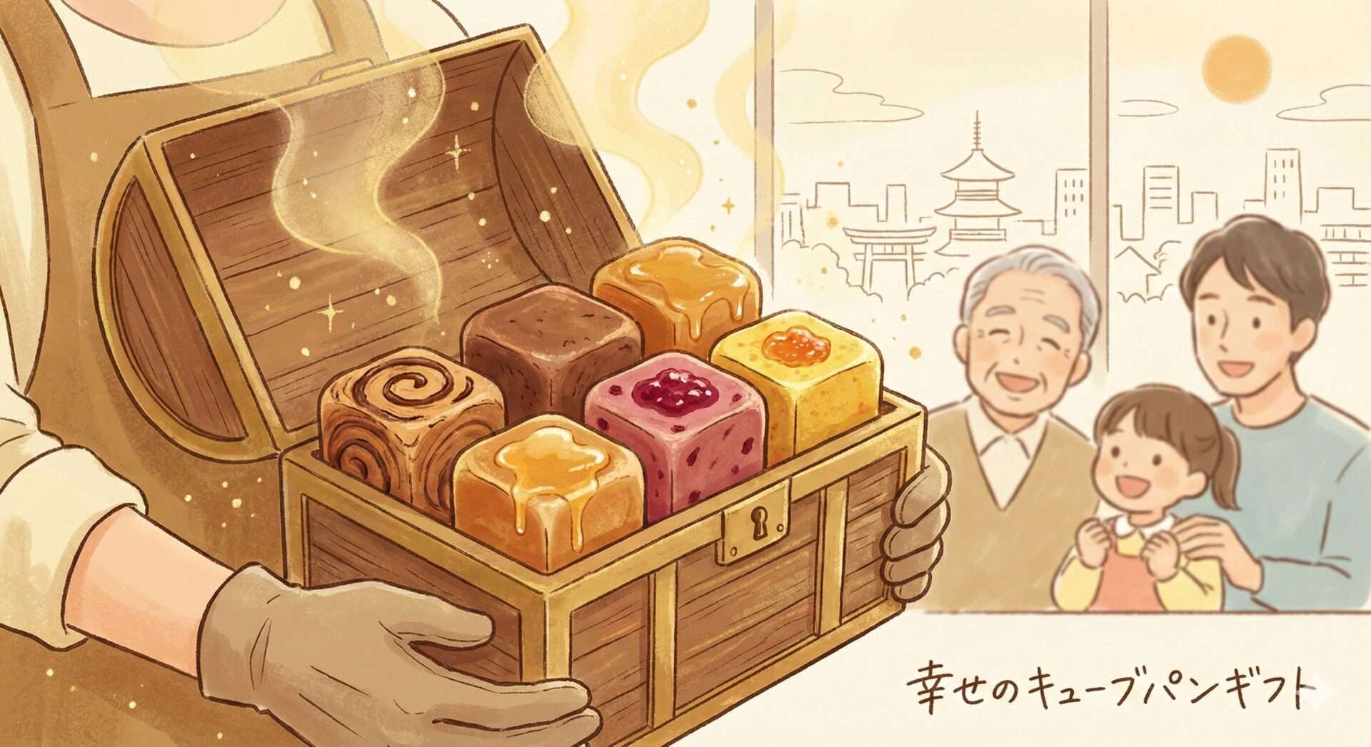 贈った瞬間、勝ちが確定する。まつやまパンのスイーツキューブパン9種